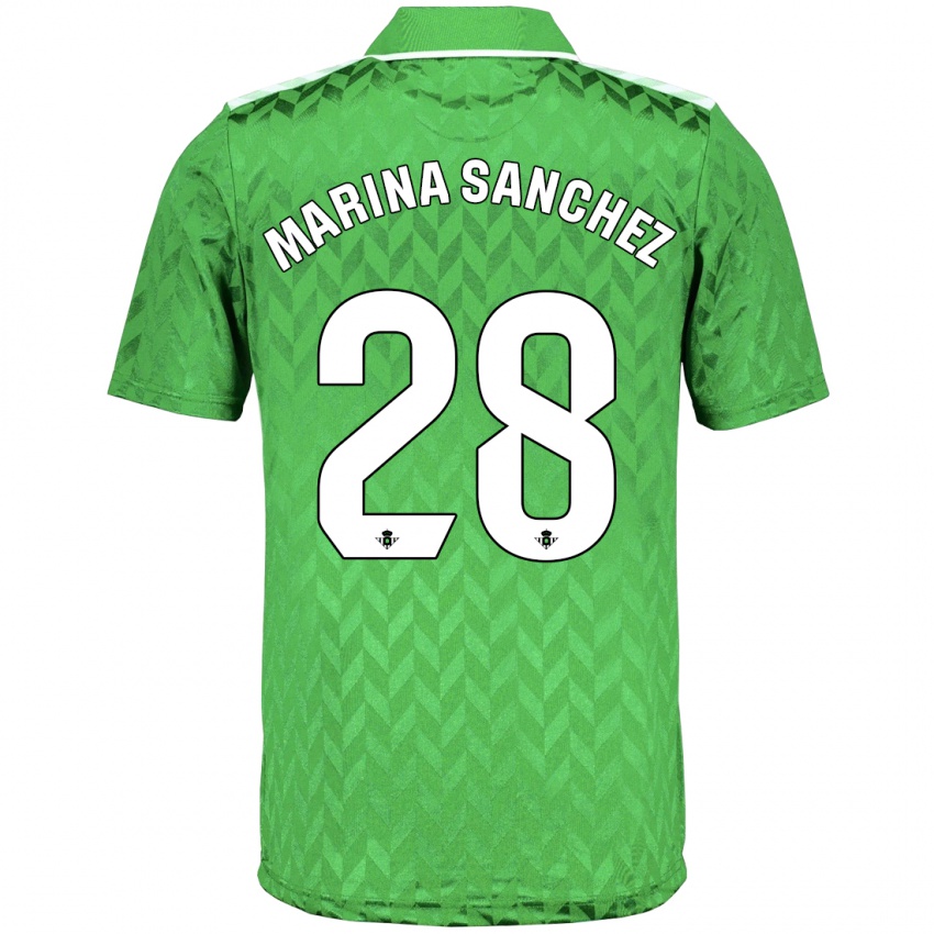 Kinder Marina Sánchez #28 Grün Auswärtstrikot Trikot 2023/24 T-Shirt Schweiz