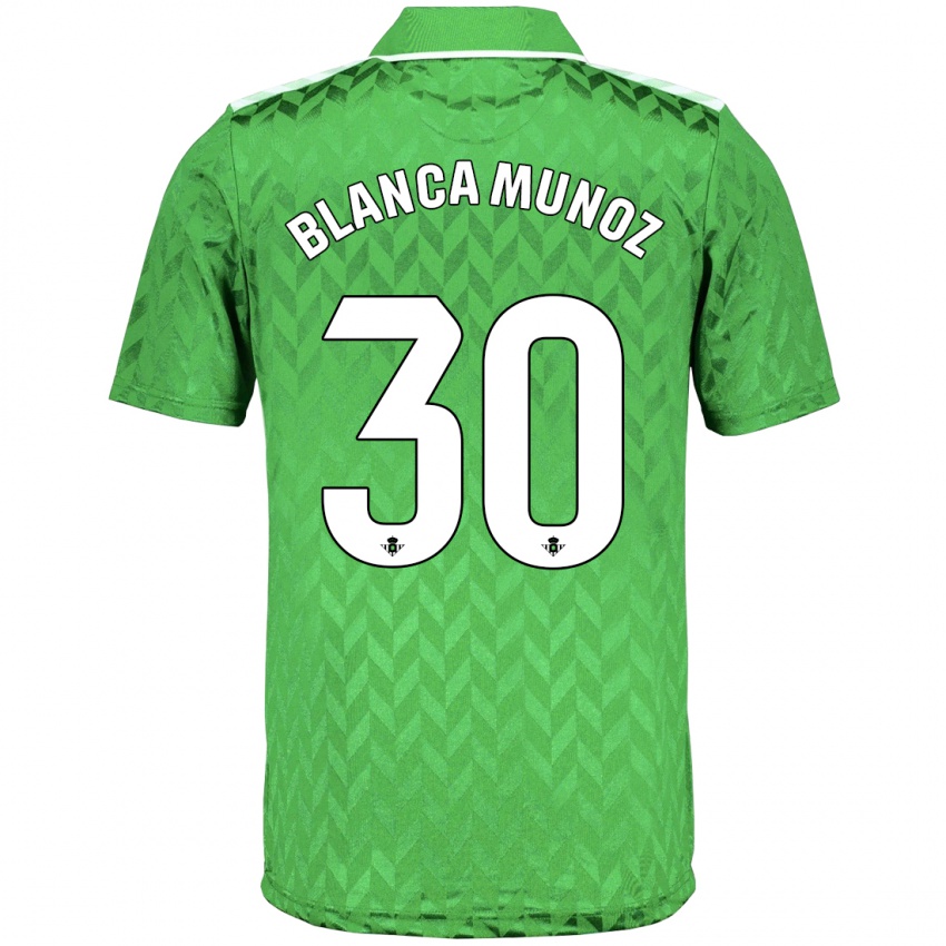 Kinder Blanca Muñoz #30 Grün Auswärtstrikot Trikot 2023/24 T-Shirt Schweiz