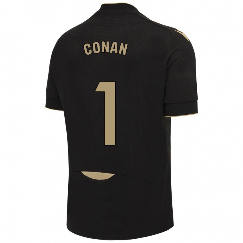 Kinder Conan Ledesma #1 Schwarz Auswärtstrikot Trikot 2023/24 T-Shirt Schweiz