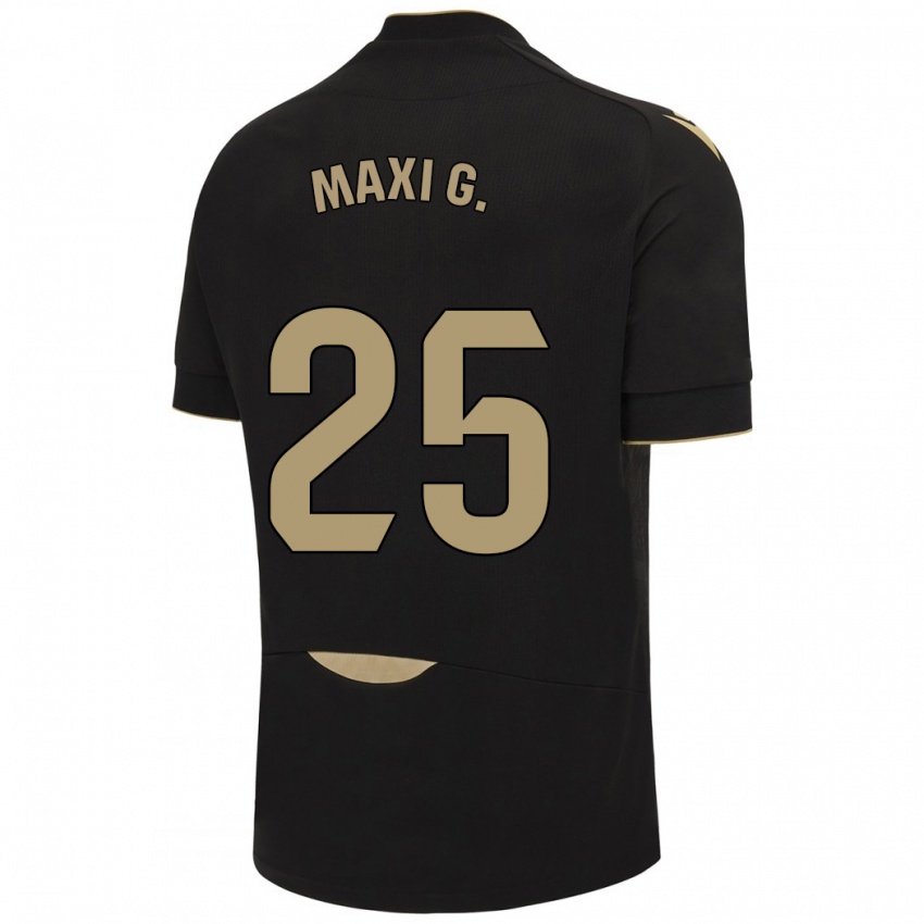Enfant Maillot Maxi Gómez #25 Noir Tenues Extérieur 2023/24 T-Shirt Suisse