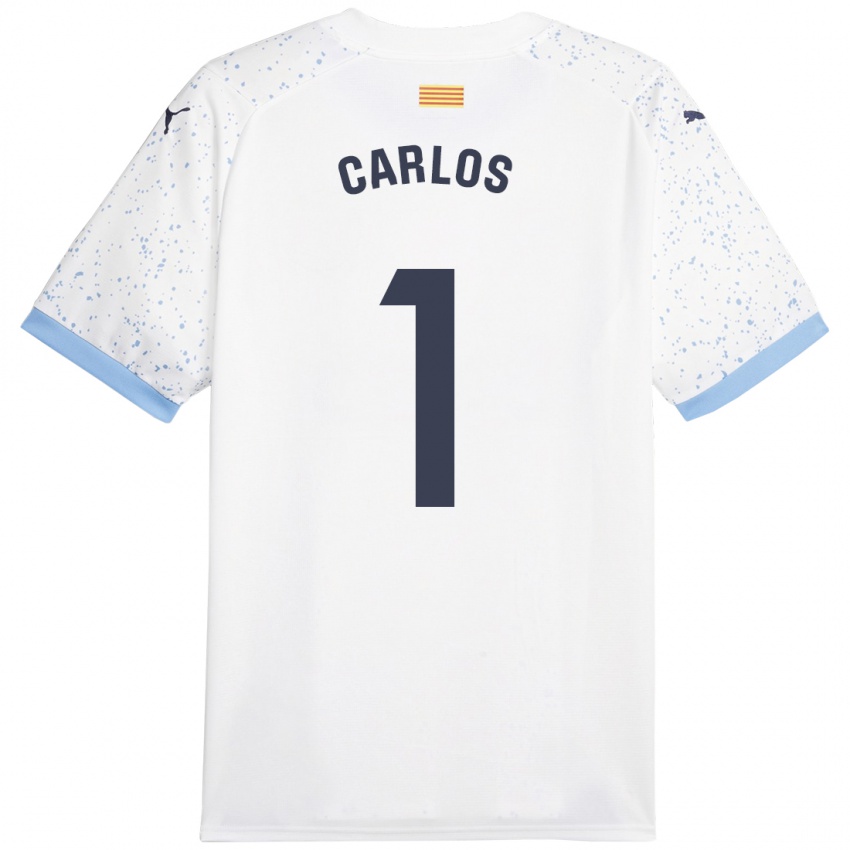 Enfant Maillot Juan Carlos #1 Blanc Tenues Extérieur 2023/24 T-Shirt Suisse