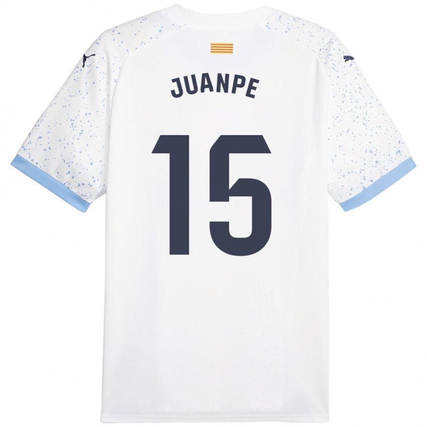 Enfant Maillot Juanpe #15 Blanc Tenues Extérieur 2023/24 T-Shirt Suisse