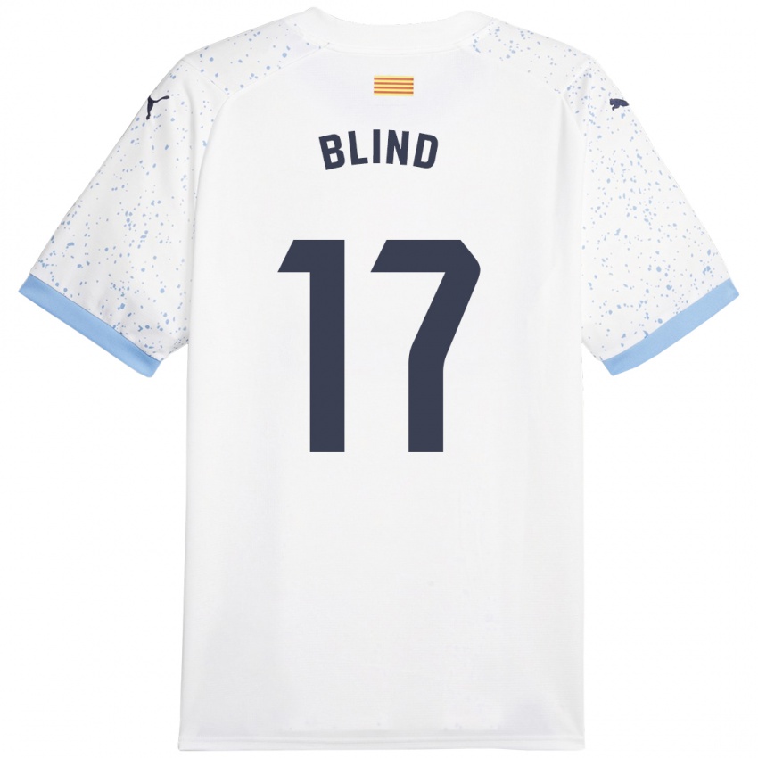 Enfant Maillot Daley Blind #17 Blanc Tenues Extérieur 2023/24 T-Shirt Suisse