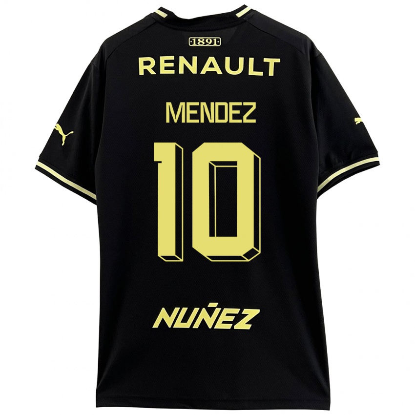 Enfant Maillot Kevin Méndez #10 Noir Tenues Extérieur 2023/24 T-Shirt Suisse