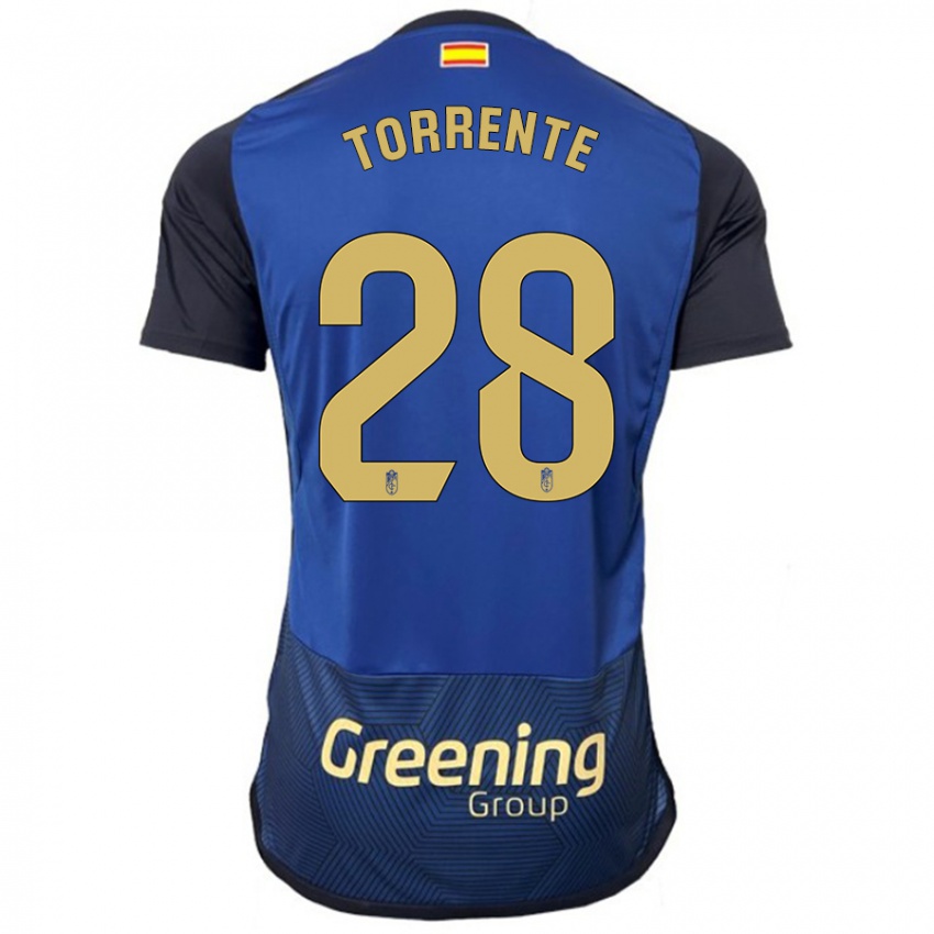Kinder Raúl Torrente #28 Marine Auswärtstrikot Trikot 2023/24 T-Shirt Schweiz