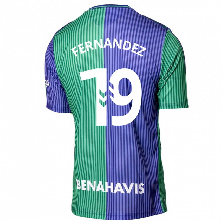 Kinder Roberto Fernández #19 Grün Blau Auswärtstrikot Trikot 2023/24 T-Shirt Schweiz