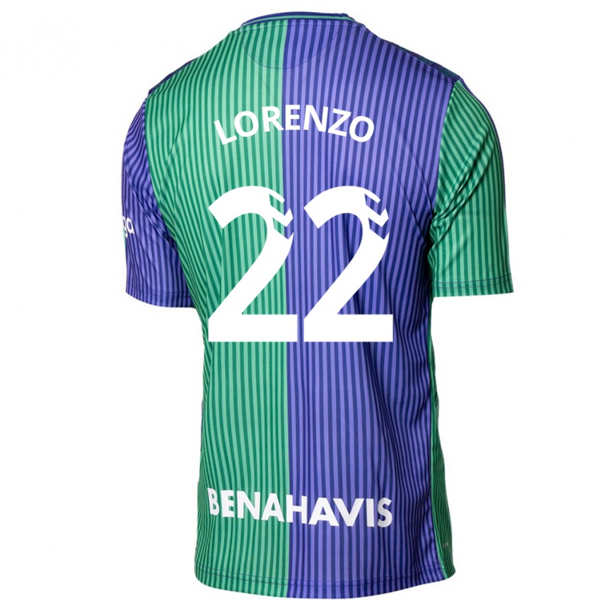 Kinder Dani Lorenzo #22 Grün Blau Auswärtstrikot Trikot 2023/24 T-Shirt Schweiz