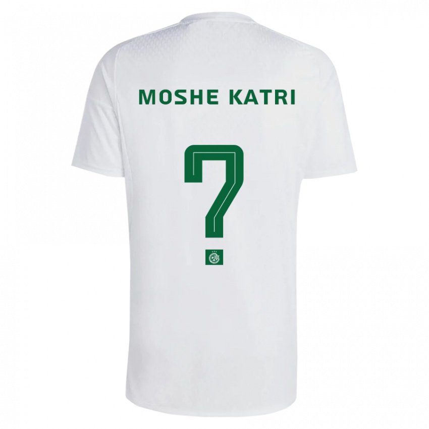 Enfant Maillot Roy Moshe Katri #0 Vert Bleu Tenues Extérieur 2023/24 T-Shirt Suisse