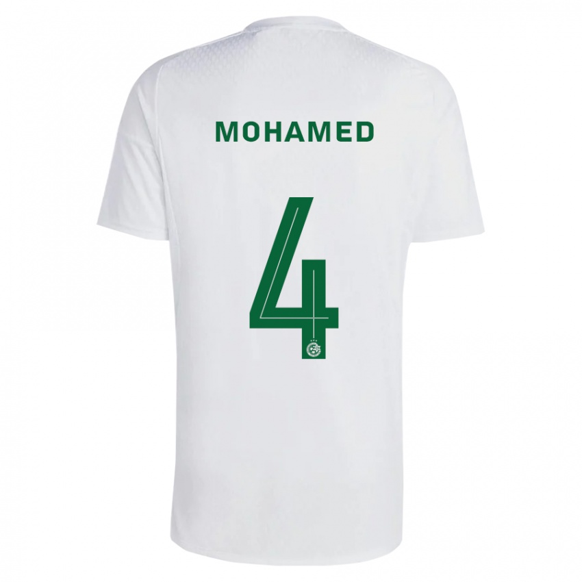 Enfant Maillot Ali Mohamed #4 Vert Bleu Tenues Extérieur 2023/24 T-Shirt Suisse