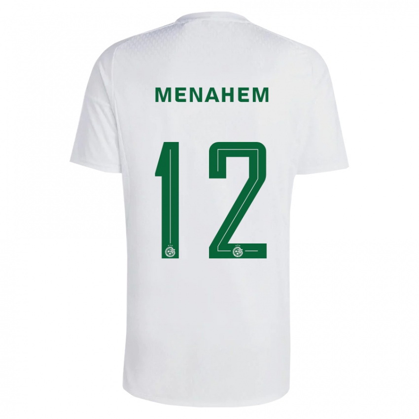 Kinder Sun Menahem #12 Grün Blau Auswärtstrikot Trikot 2023/24 T-Shirt Schweiz