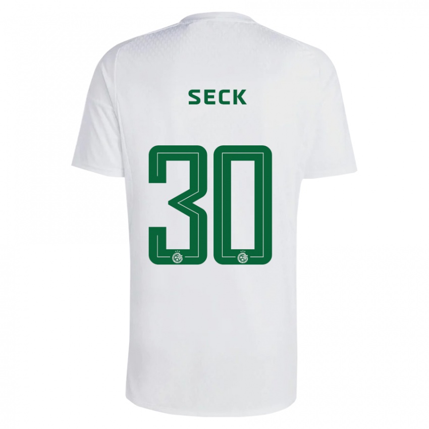 Enfant Maillot Abdoulaye Seck #30 Vert Bleu Tenues Extérieur 2023/24 T-Shirt Suisse