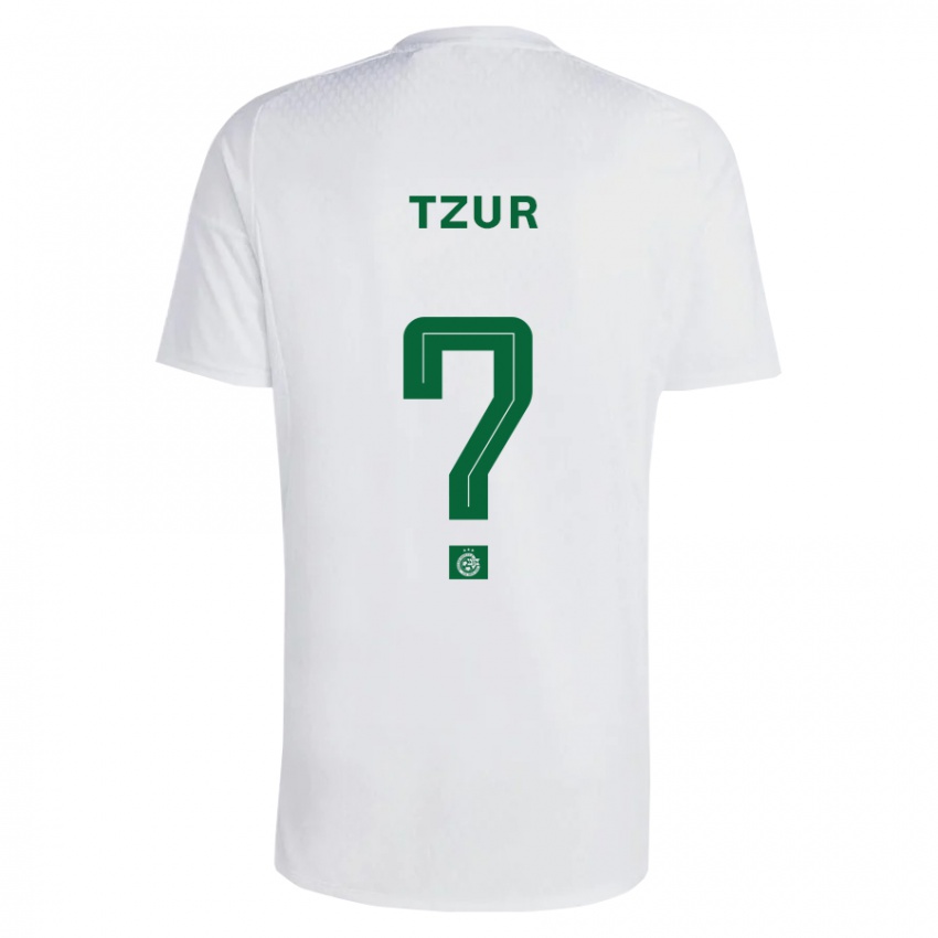 Enfant Maillot Adi Tzur #0 Vert Bleu Tenues Extérieur 2023/24 T-Shirt Suisse