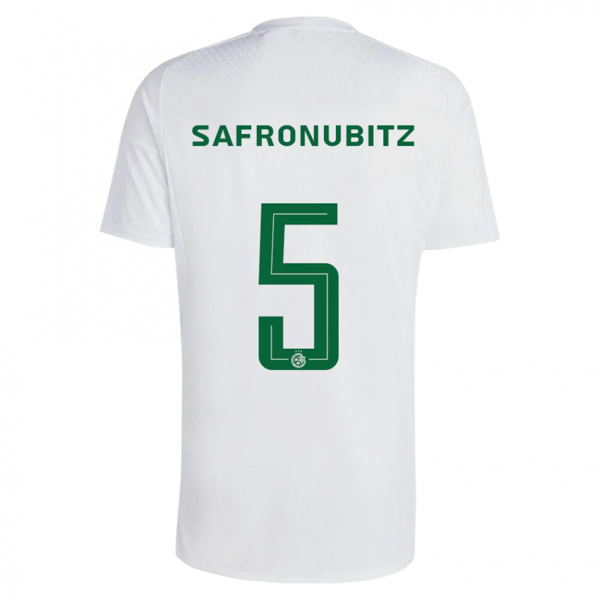 Kinder Dan Safronubitz #5 Grün Blau Auswärtstrikot Trikot 2023/24 T-Shirt Schweiz