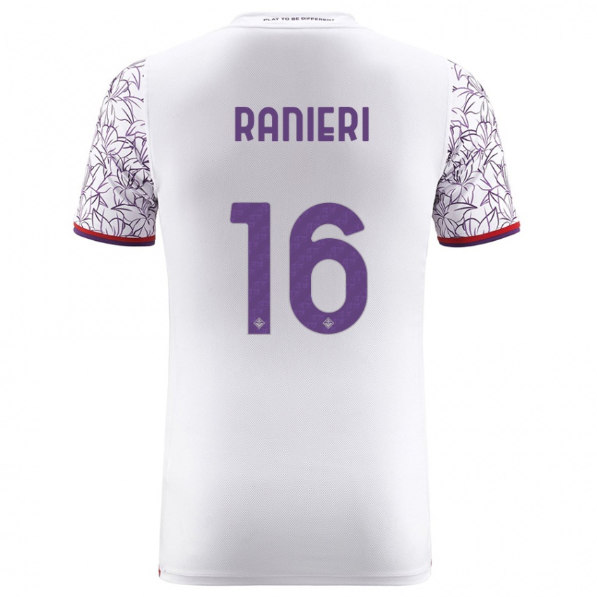 Enfant Maillot Luca Ranieri #16 Blanc Tenues Extérieur 2023/24 T-Shirt Suisse
