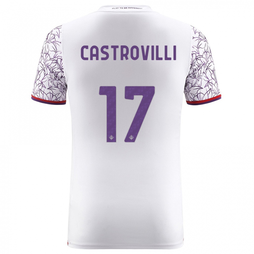 Kinder Gaetano Castrovilli #17 Weiß Auswärtstrikot Trikot 2023/24 T-Shirt Schweiz