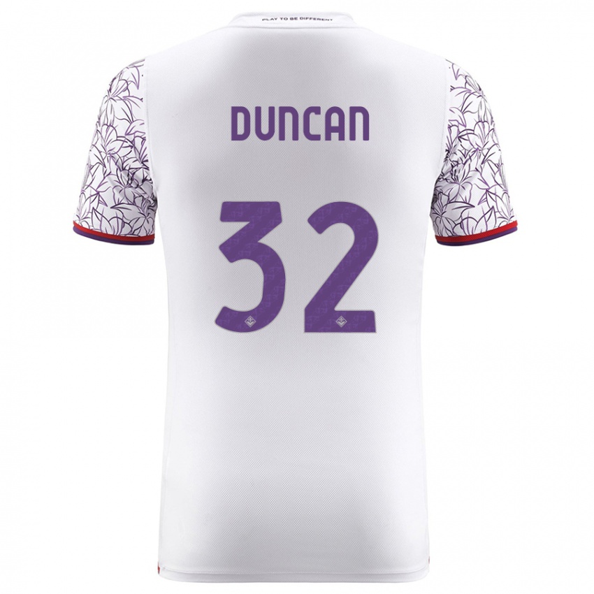 Kinder Alfred Duncan #32 Weiß Auswärtstrikot Trikot 2023/24 T-Shirt Schweiz