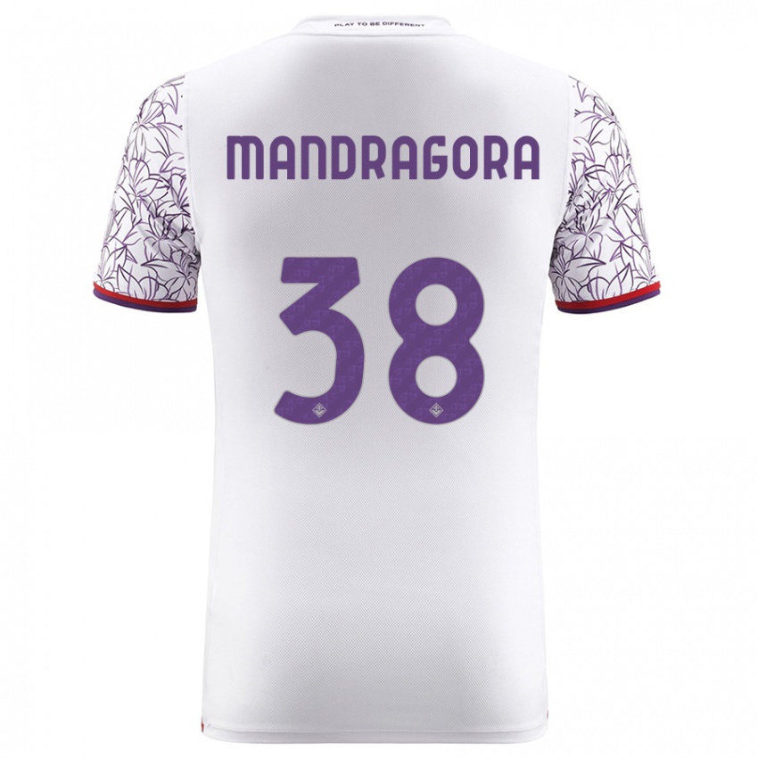 Kinder Rolando Mandragora #38 Weiß Auswärtstrikot Trikot 2023/24 T-Shirt Schweiz