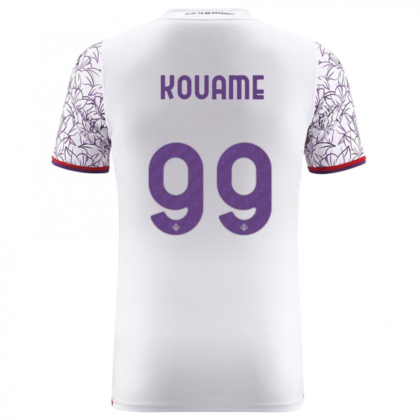 Enfant Maillot Christian Kouamé #99 Blanc Tenues Extérieur 2023/24 T-Shirt Suisse