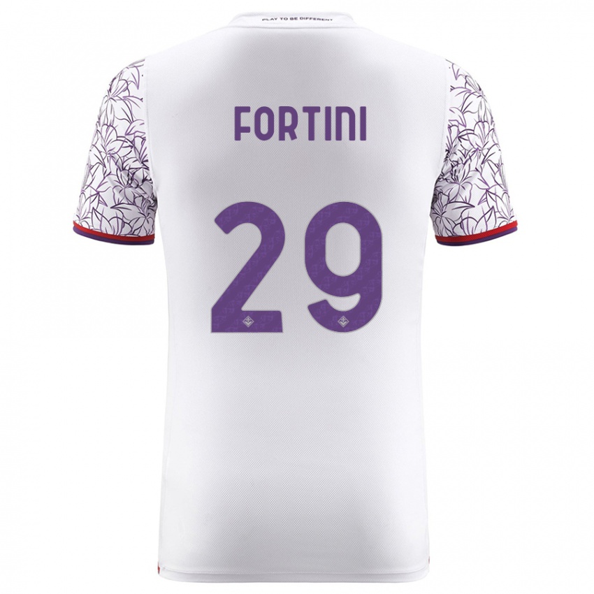 Kinder Niccolò Fortini #29 Weiß Auswärtstrikot Trikot 2023/24 T-Shirt Schweiz