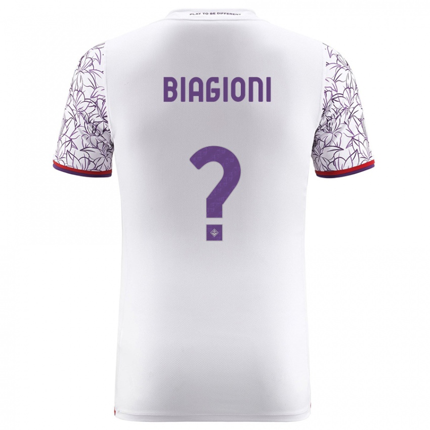 Kinder Lorenzo Biagioni #0 Weiß Auswärtstrikot Trikot 2023/24 T-Shirt Schweiz