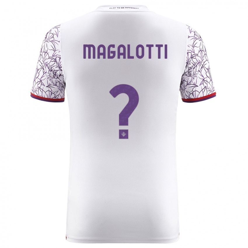 Kinder Mattia Magalotti #0 Weiß Auswärtstrikot Trikot 2023/24 T-Shirt Schweiz