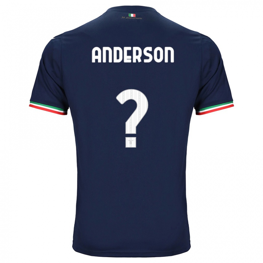 Enfant Maillot André Anderson #0 Marin Tenues Extérieur 2023/24 T-Shirt Suisse