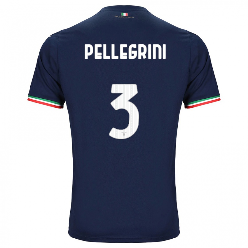 Enfant Maillot Luca Pellegrini #3 Marin Tenues Extérieur 2023/24 T-Shirt Suisse