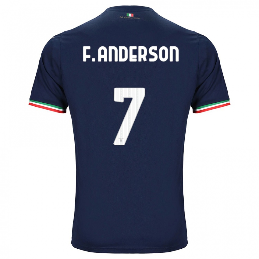 Kinder Felipe Anderson #7 Marine Auswärtstrikot Trikot 2023/24 T-Shirt Schweiz