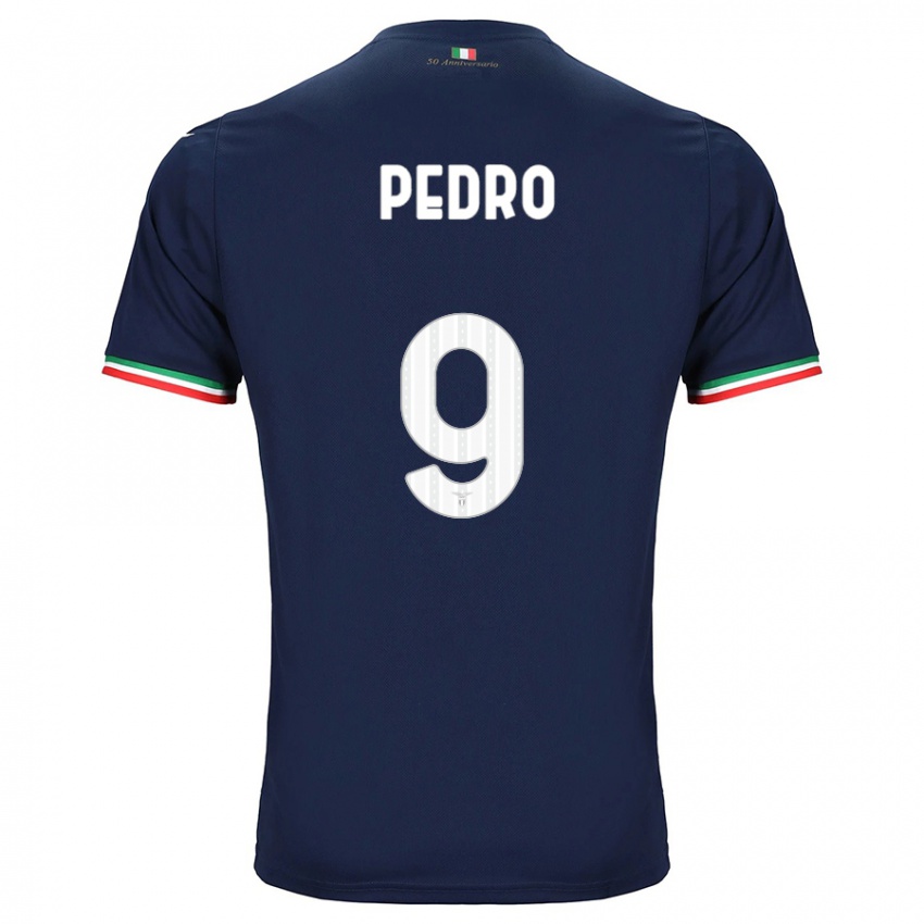 Enfant Maillot Pedro #9 Marin Tenues Extérieur 2023/24 T-Shirt Suisse