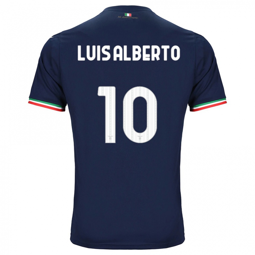 Enfant Maillot Luis Alberto #10 Marin Tenues Extérieur 2023/24 T-Shirt Suisse