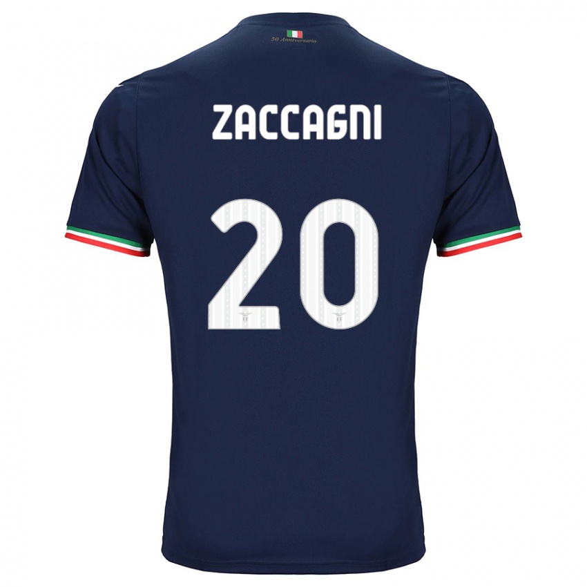 Enfant Maillot Mattia Zaccagni #20 Marin Tenues Extérieur 2023/24 T-Shirt Suisse