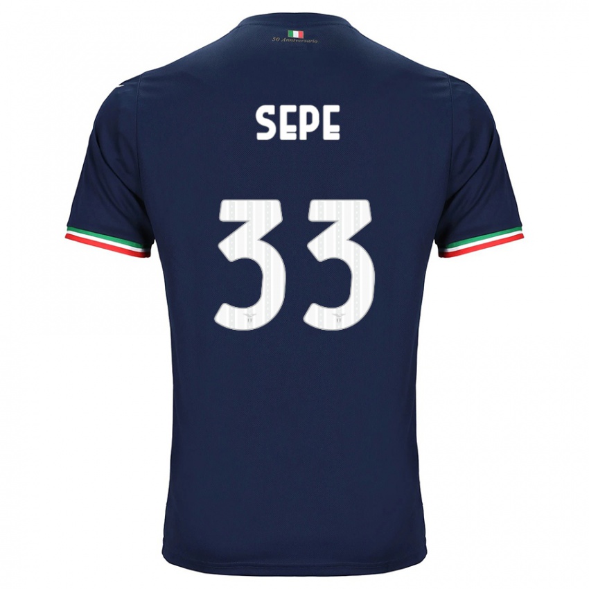 Enfant Maillot Luigi Sepe #33 Marin Tenues Extérieur 2023/24 T-Shirt Suisse
