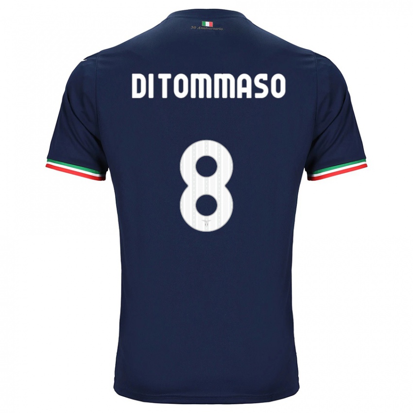 Kinder Leonardo Di Tommaso #8 Marine Auswärtstrikot Trikot 2023/24 T-Shirt Schweiz