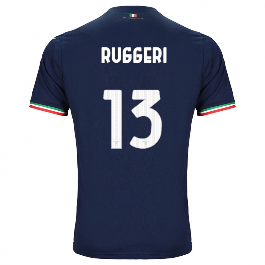Enfant Maillot Fabio Ruggeri #13 Marin Tenues Extérieur 2023/24 T-Shirt Suisse
