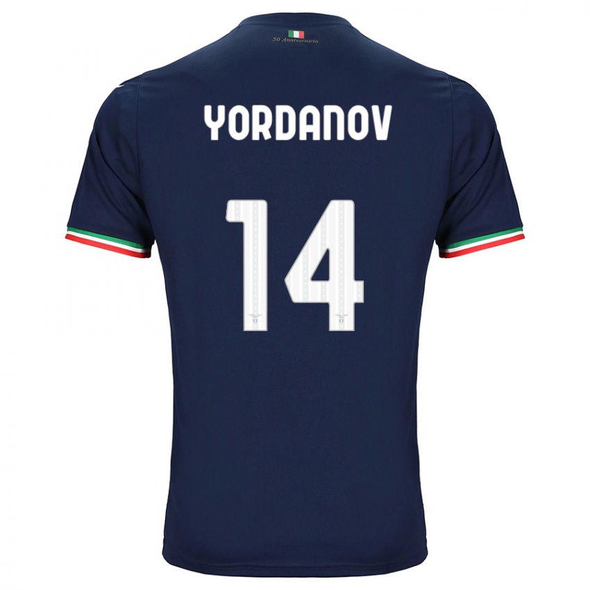 Enfant Maillot Damyan Yordanov #14 Marin Tenues Extérieur 2023/24 T-Shirt Suisse
