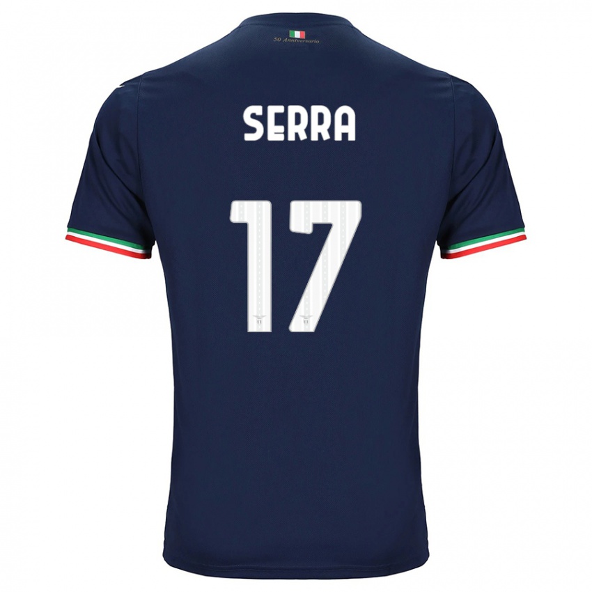 Kinder Federico Serra #17 Marine Auswärtstrikot Trikot 2023/24 T-Shirt Schweiz