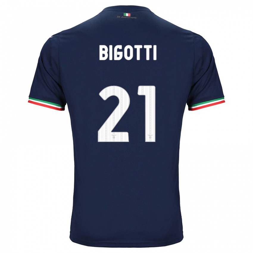 Kinder Massimo Bigotti #21 Marine Auswärtstrikot Trikot 2023/24 T-Shirt Schweiz