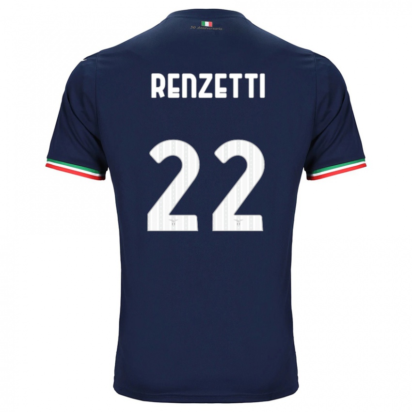 Enfant Maillot Davide Renzetti #22 Marin Tenues Extérieur 2023/24 T-Shirt Suisse