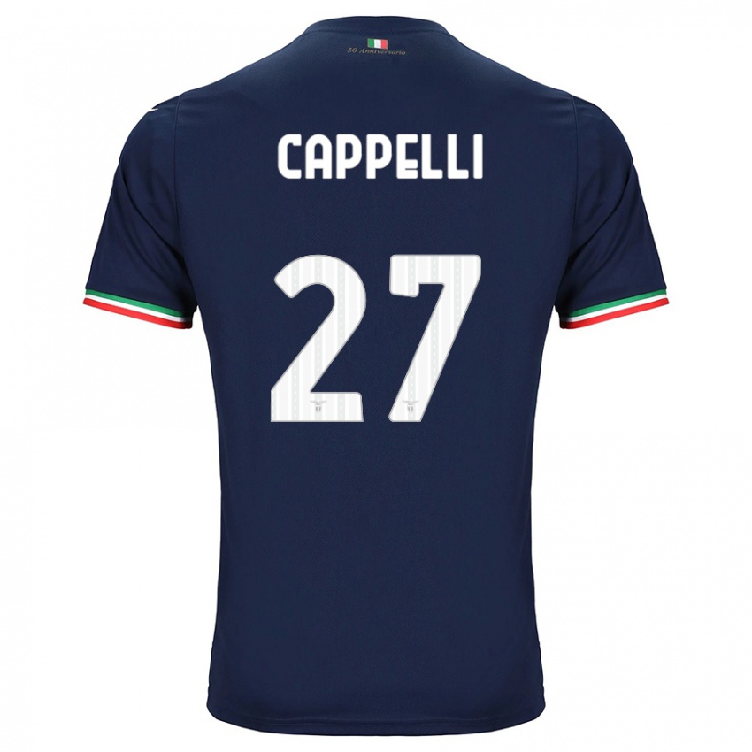 Enfant Maillot Tommaso Cappelli #27 Marin Tenues Extérieur 2023/24 T-Shirt Suisse