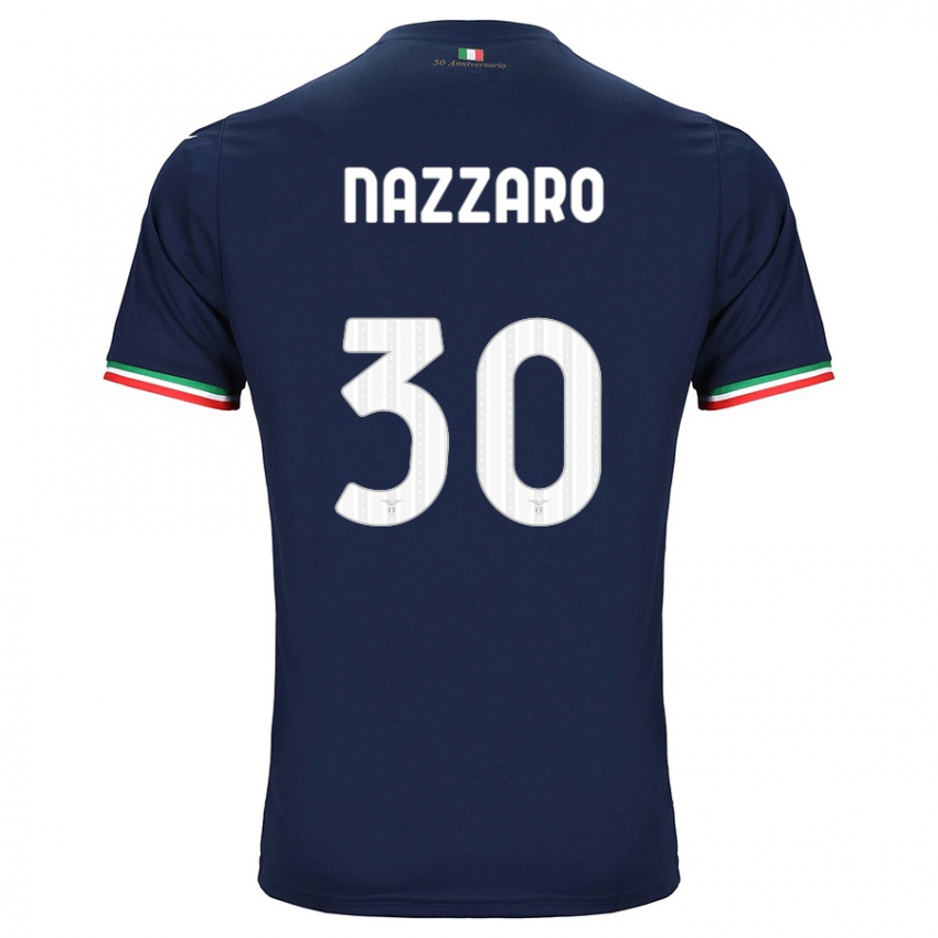 Enfant Maillot Marco Nazzaro #30 Marin Tenues Extérieur 2023/24 T-Shirt Suisse
