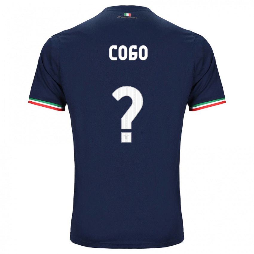 Enfant Maillot Giovanni Cogo #0 Marin Tenues Extérieur 2023/24 T-Shirt Suisse