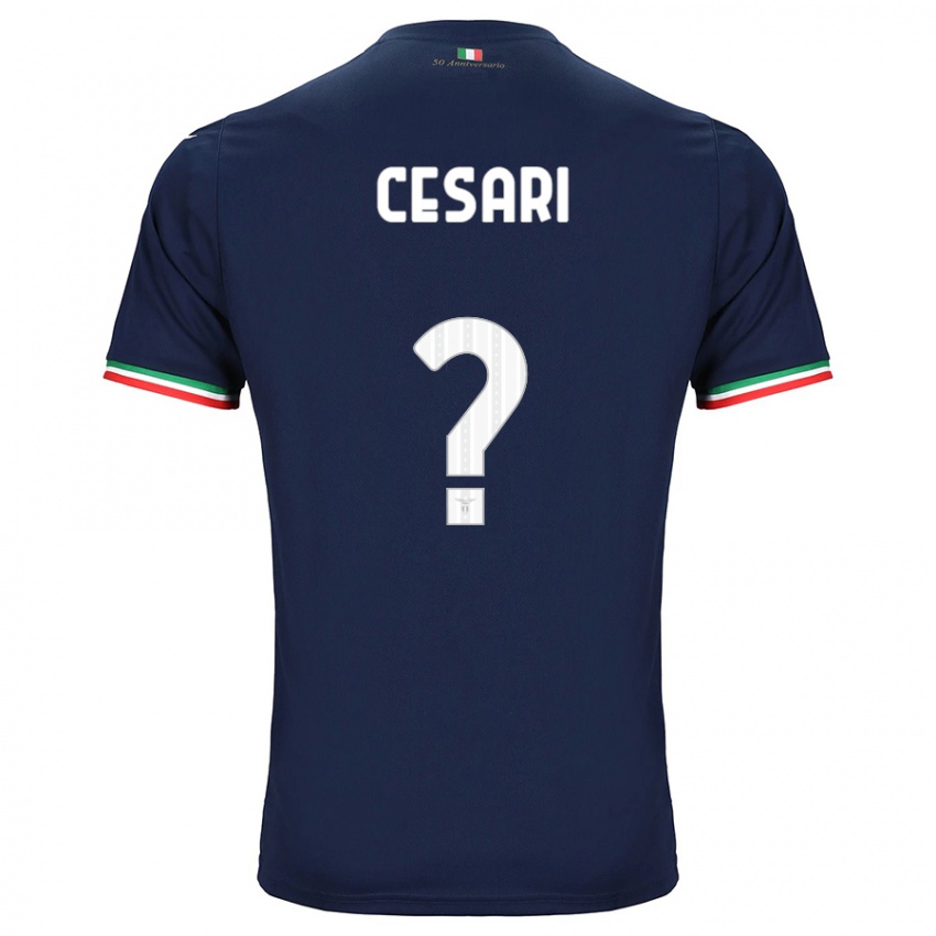 Enfant Maillot Nicolò Cesari #0 Marin Tenues Extérieur 2023/24 T-Shirt Suisse