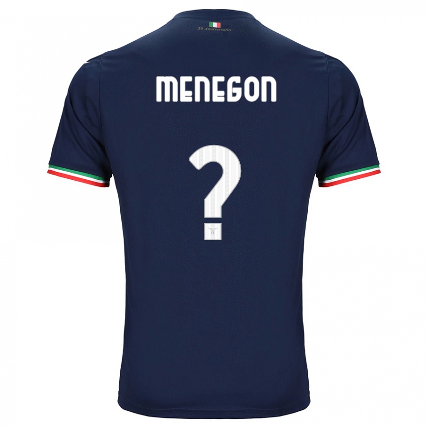 Enfant Maillot Riccardo Menegon #0 Marin Tenues Extérieur 2023/24 T-Shirt Suisse