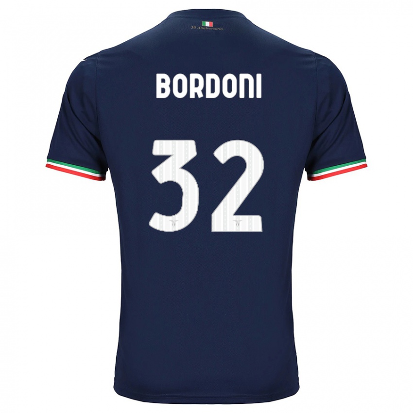 Enfant Maillot Tommaso Bordoni #32 Marin Tenues Extérieur 2023/24 T-Shirt Suisse
