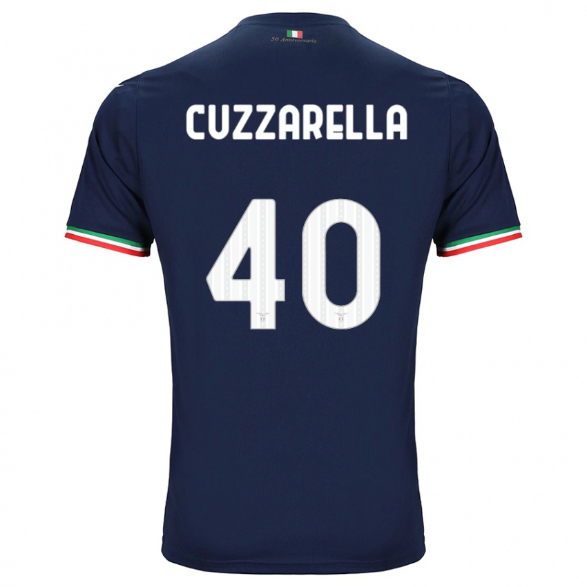 Enfant Maillot Cristian Cuzzarella #40 Marin Tenues Extérieur 2023/24 T-Shirt Suisse