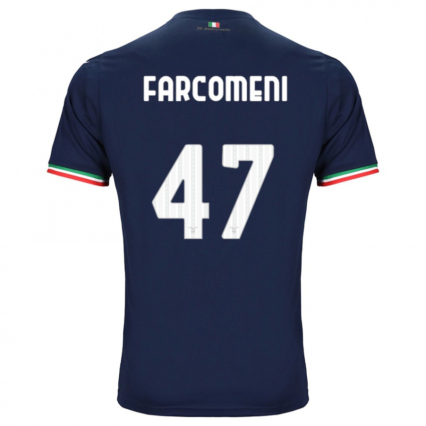 Enfant Maillot Valerio Farcomeni #47 Marin Tenues Extérieur 2023/24 T-Shirt Suisse