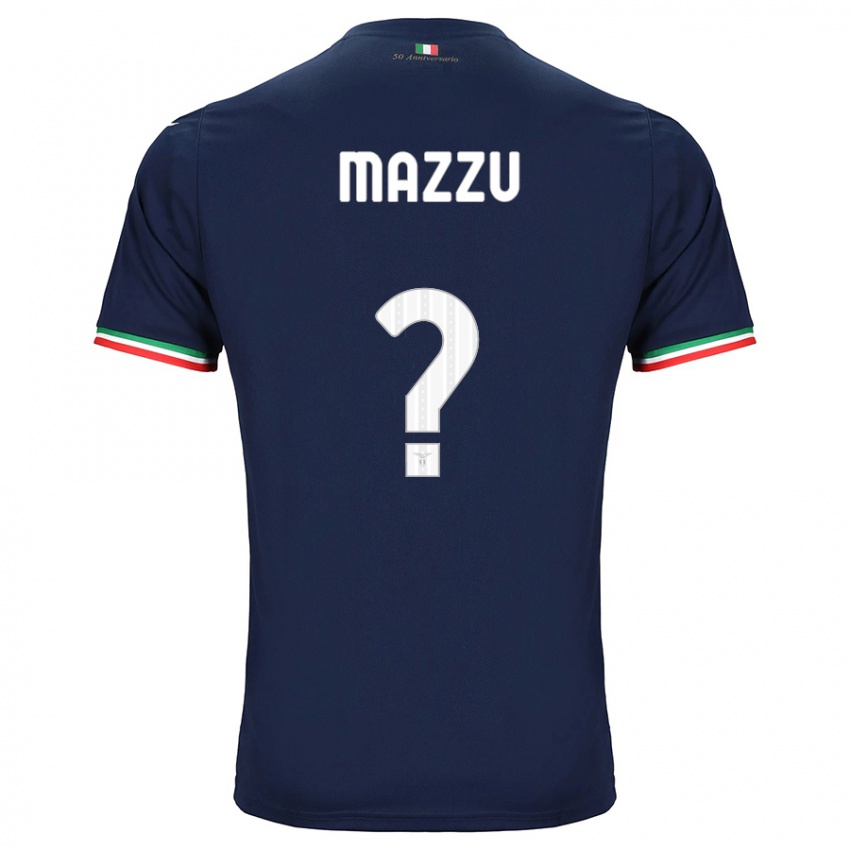 Enfant Maillot Domenico Mazzù #0 Marin Tenues Extérieur 2023/24 T-Shirt Suisse