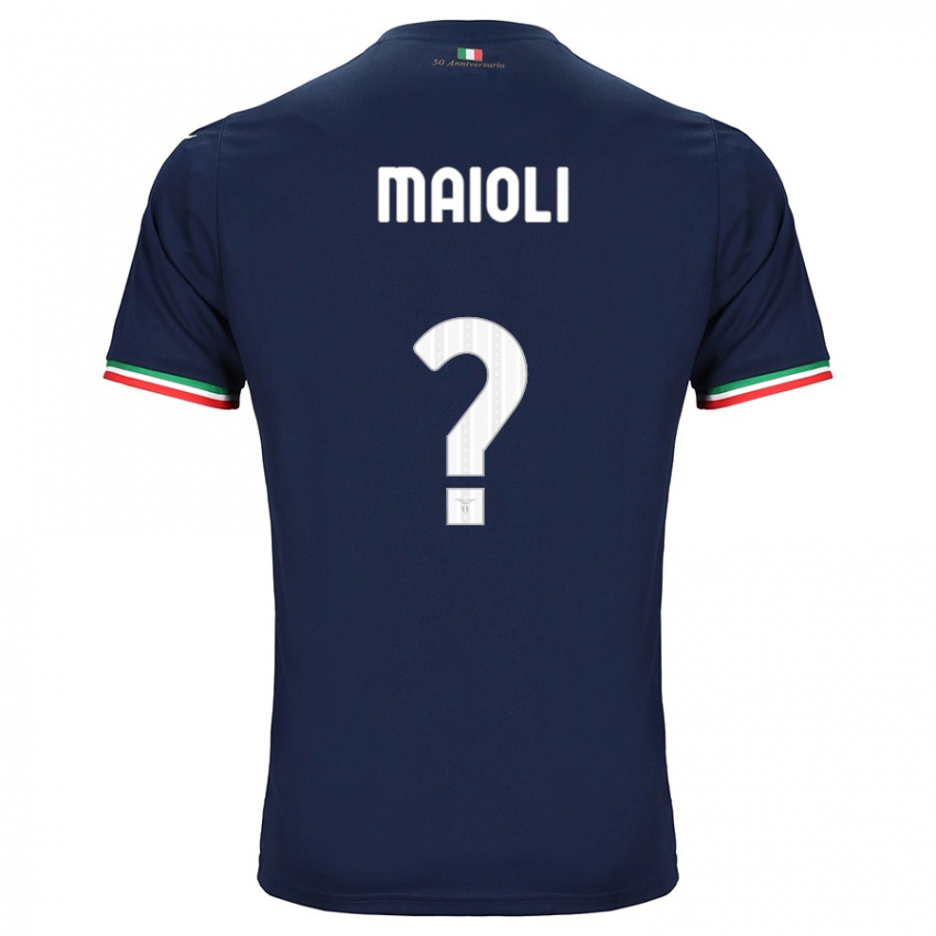 Enfant Maillot Francesco Maioli #0 Marin Tenues Extérieur 2023/24 T-Shirt Suisse