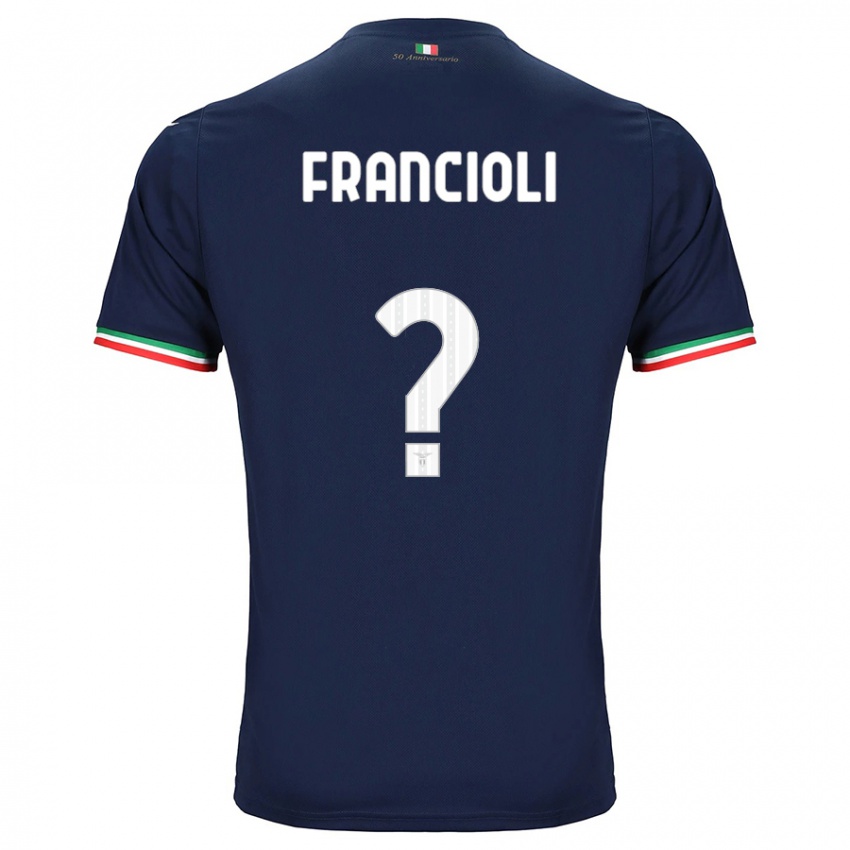 Enfant Maillot Diego Francioli #0 Marin Tenues Extérieur 2023/24 T-Shirt Suisse