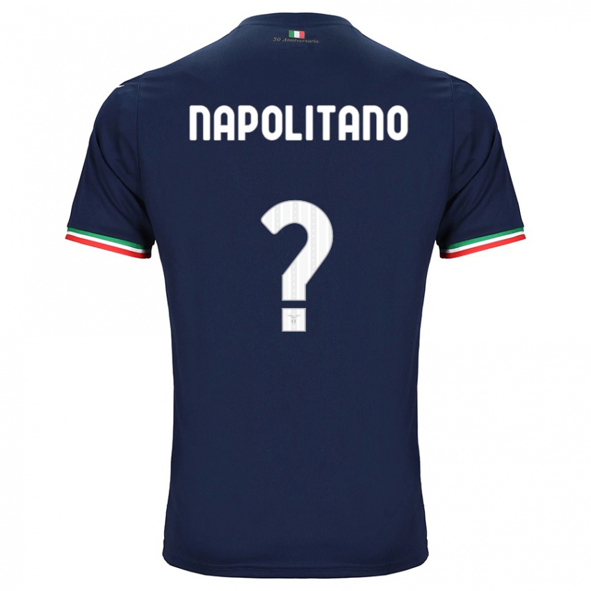 Enfant Maillot Federico Napolitano #0 Marin Tenues Extérieur 2023/24 T-Shirt Suisse